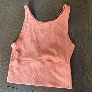 lululemon orange power pivot tank